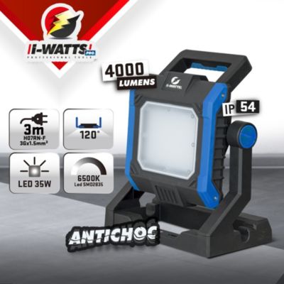 Projecteur led de chantier 35W - IP54 -  I-Watts Pro
