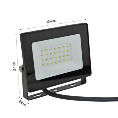 Projecteur LED Extérieur 20W 1900 Lumens 4000K - IP65 IK06 | Éclairage Symétrique, Durée De Vie 35 000 H - 7
