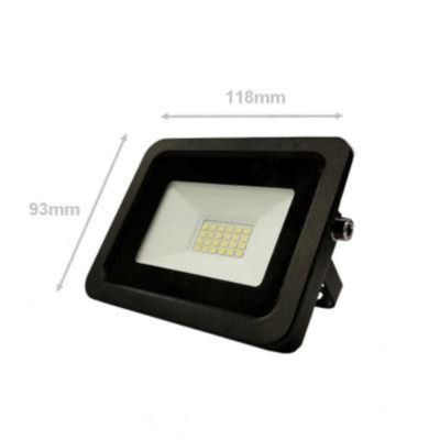 Projecteur LED Extérieur 20W IP65 Noir - Blanc Neutre 4000K - 5500K - SILAMP