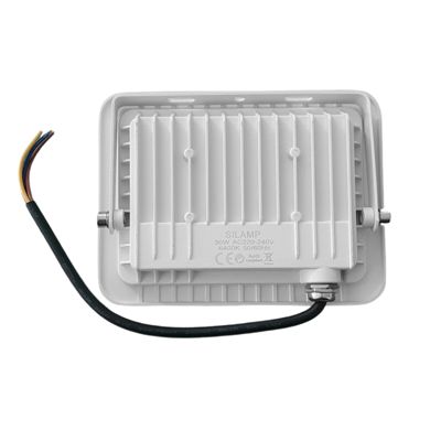 Projecteur LED Extérieur 30W IP66 BLANC (Pack de 10) - Blanc Froid 6000K - 8000K - SILAMP