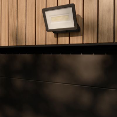 Projecteur LED extérieur noir IP65 3600lm 30W GoodHome, Lucan