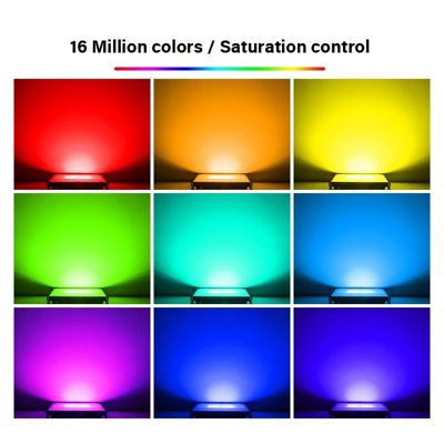 Projecteur LED Extra-Fin 200W 17000lm Dimmable 160 360mm - RGB+CCT 2700K-6500K T08