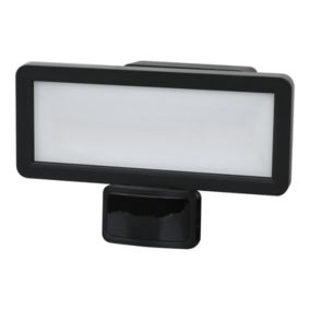 Projecteur LED intégrée extérieur Myko 20W variation de blancs et couleurs GoodHome noir