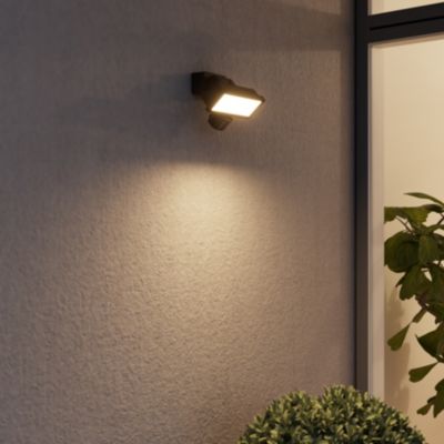 Projecteur LED intégrée extérieur Myko 20W variation de blancs et couleurs GoodHome noir
