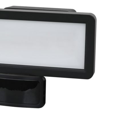 Projecteur LED intégrée extérieur Myko 20W variation de blancs et couleurs GoodHome noir