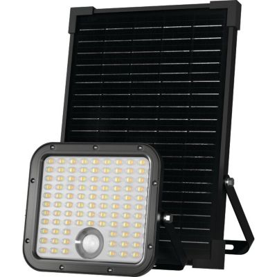 Projecteur LED solaire - Déa - Dhome - 4800 lm - 3000/4000 K - IP65 - À détection de mouvement
