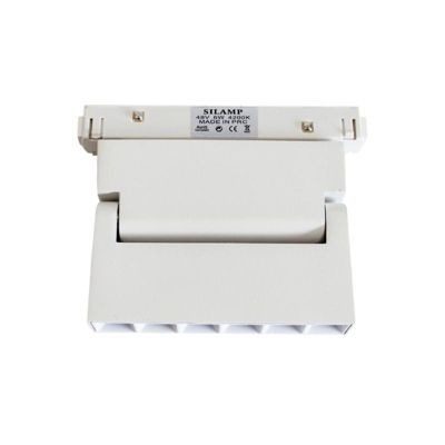 Projecteur LED sur Rail Magnétique 48V DC 6W BLANC Orientable - Blanc Chaud 2300K - 3500K - SILAMP