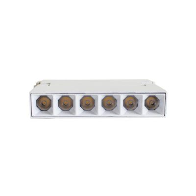 Projecteur LED sur Rail Magnétique 48V DC 6W BLANC Orientable - Blanc Chaud 2300K - 3500K - SILAMP