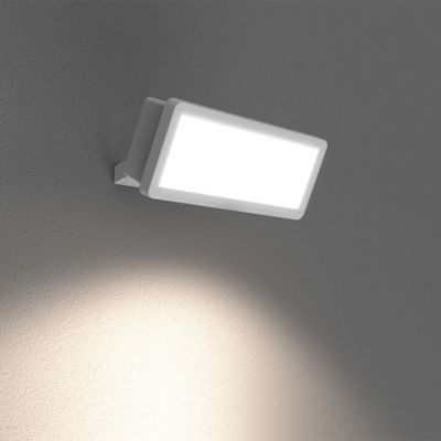 Projecteur mural LED extérieur blanc 30 W 3750 lm sans détecteur IP65, GoodHome Davern