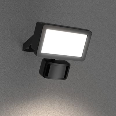 Projecteur mural LED extérieur noir 10 W 1250 lm détecteur de mouvement IP65, GoodHome Davern