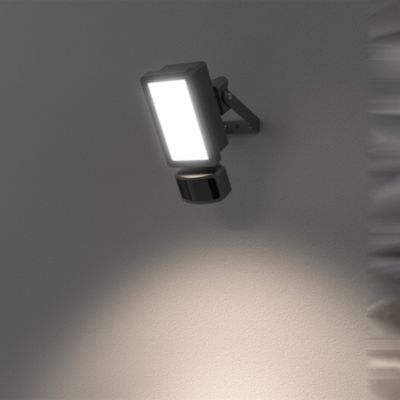 Projecteur mural LED extérieur noir 10 W 1250 lm détecteur de mouvement IP65, GoodHome Davern