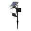 Projecteur à piquer Davern LED intégrée solaire 400lm 6W IP65 GoodHome noir