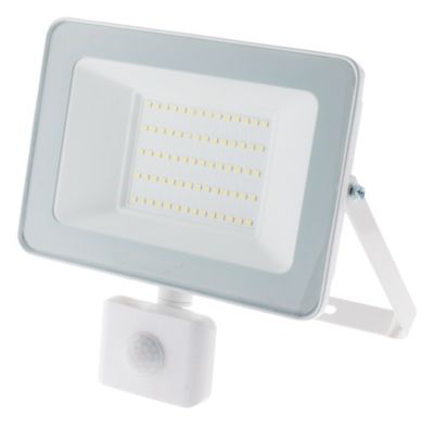 PROJECTEUR SENSOR 50W 5000LM IP44 BLANC