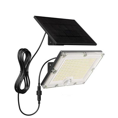 Projecteur Solaire 10W IP65 avec Détecteur de Mouvement PIR - Blanc Froid 6000K - 8000K - SILAMP