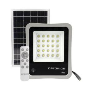 Projecteur Solaire LED 30W IP65 (Panneau Solaire + Télécommande Inclus) - Blanc Froid 6000K - 8000K - SILAMP