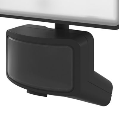 Projecteur solaire LED intégré à détection Davern 800lm IP65 noir GoodHome
