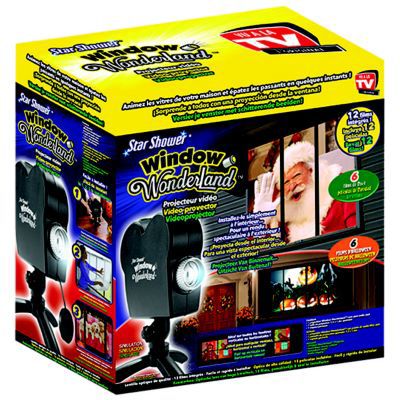 Écran de Projecteur de Film de Fenêtre, Écran de projecteur, écran de Projection Window, Toile de Fond en Tissu pour Halloween virtuel et Noël, 1,8 * 1,2m