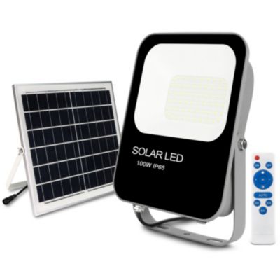 Projecteurs étanche solaires à LED 100W Blanc froid 6000k