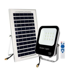 Projecteurs étanche solaires à LED 30W Blanc froid 6000K