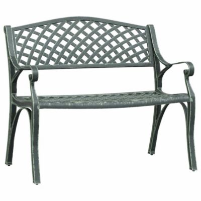 Prolenta Premium -  Banc de jardin 102 cm Aluminium coulé Vert