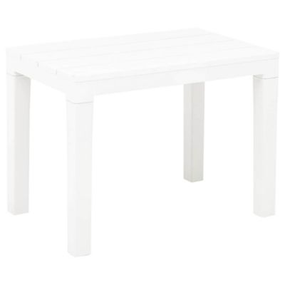 Prolenta Premium -  Bancs de jardin lot de 2 Blanc Plastique