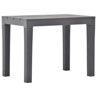 Prolenta Premium -  Bancs de jardin lot de 2 Moka Plastique