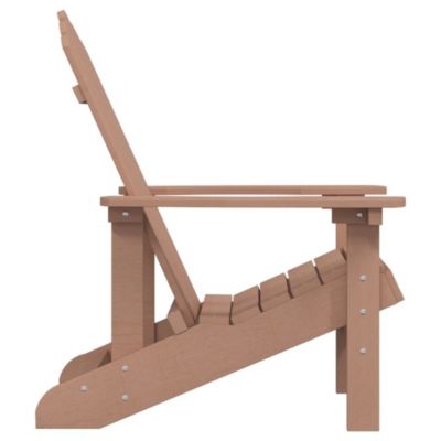 Prolenta Premium -  Chaise Adirondack de jardin PEHD marron