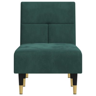 Prolenta Premium -  Chaise longue vert foncé velours