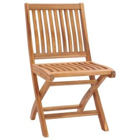 Prolenta Premium -  Chaises de jardin pliables lot de 2 Bois de teck massif