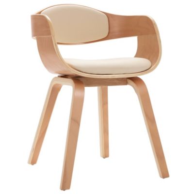 Prolenta Premium -  Chaises à manger lot de 2 bois courbé et similicuir