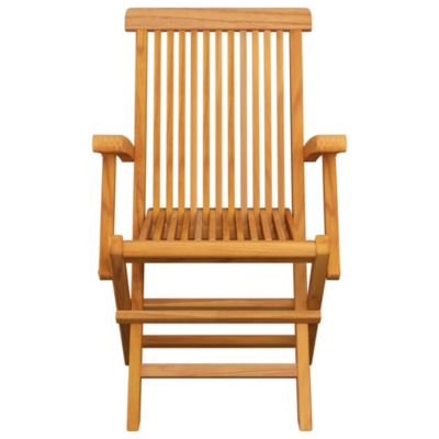 Prolenta Premium -  Chaises pliables de jardin lot de 4 Bois de teck solide