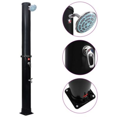 Prolenta Premium -  Douche solaire d'extérieur avec pomme de douche et robinet 40 L