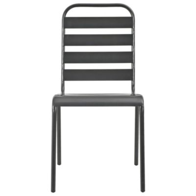 Prolenta Premium -  Ensemble de chaises de jardin empilables 5 pcs anthracite