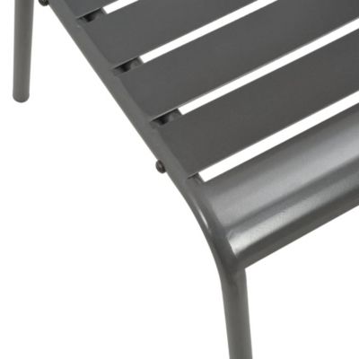 Prolenta Premium -  Ensemble de chaises de jardin empilables 5 pcs anthracite