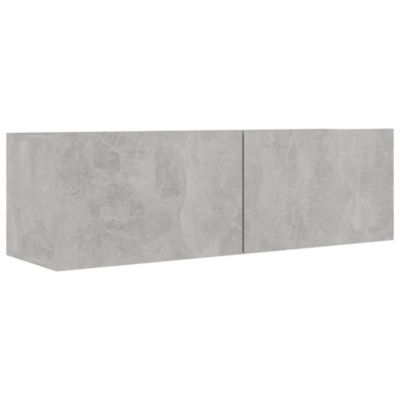 Prolenta Premium -  Ensemble de meubles TV 2 pcs Gris béton Bois d'ingénierie