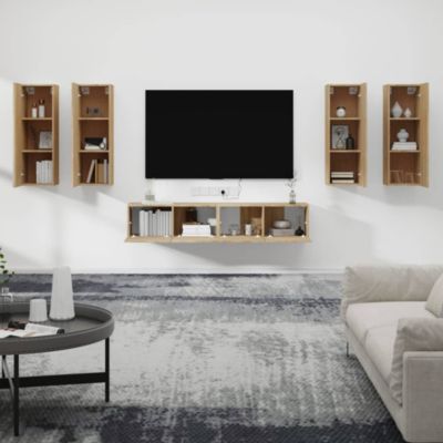 Prolenta Premium -  Ensemble de meubles TV 6 pcs Chêne sonoma Bois d'ingénierie