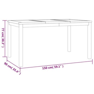 Prolenta Premium -  Ensemble à manger de jardin 3 pcs Bois de teck massif