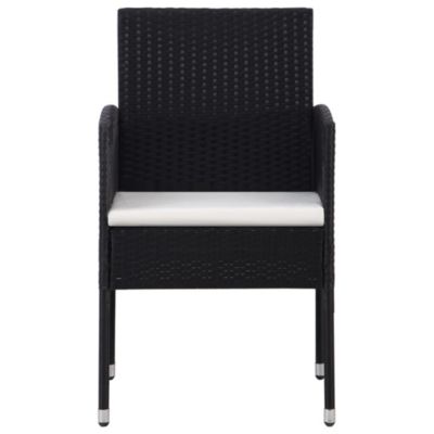 Prolenta Premium -  Ensemble à manger de jardin 5 pcs Noir