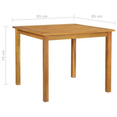 Prolenta Premium -  Ensemble à manger de jardin 5 pcs Noir