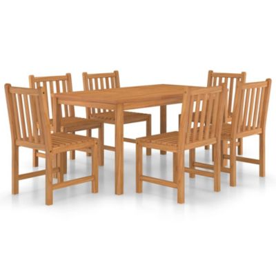 Prolenta Premium -  Ensemble à manger de jardin 7 pcs Bois de teck solide