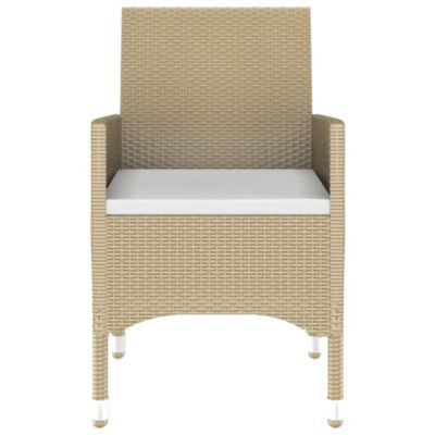 Prolenta Premium -  Ensemble à Manger de jardin 7pcs Résine tressée et verre trempé