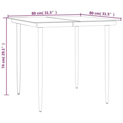 Prolenta Premium -  Ensemble à manger de jardin et coussins 3 pcs Beige poly rotin