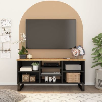 Prolenta Premium -  Meuble TV 100x33x46 cm bois de manguier et d'ingénierie