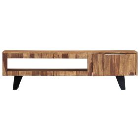 Prolenta Premium -  Meuble TV 140x30x40 cm Bois massif