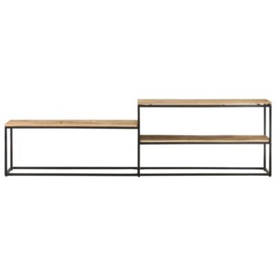 Prolenta Premium -  Meuble TV 180x30x50 cm Bois de manguier brut