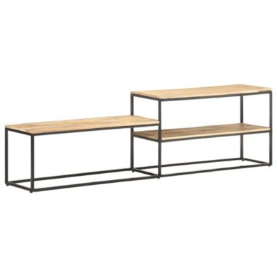 Prolenta Premium -  Meuble TV 180x30x50 cm Bois de manguier brut