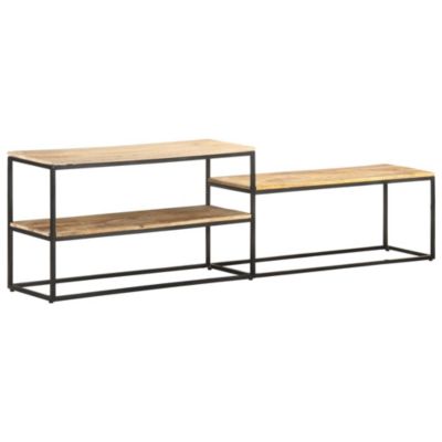 Prolenta Premium -  Meuble TV 180x30x50 cm Bois de manguier brut