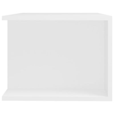 Prolenta Premium -  Meuble TV avec lumières LED Blanc 90x39x30 cm