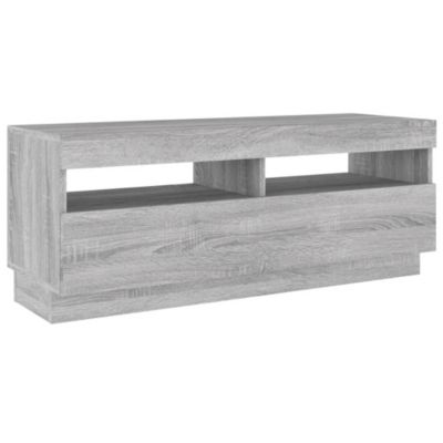 Prolenta Premium -  Meuble TV avec lumières LED sonoma gris 100x35x40 cm