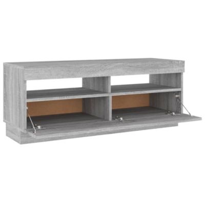 Prolenta Premium -  Meuble TV avec lumières LED sonoma gris 100x35x40 cm